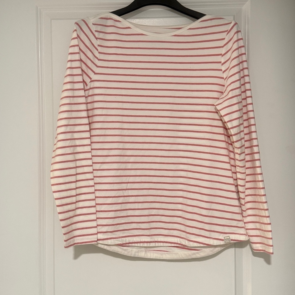 Fat Face Pink and White Striped Womens Shirt
